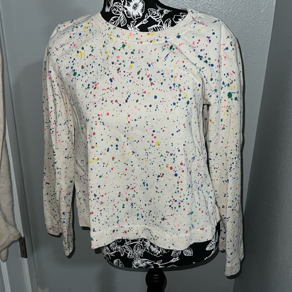 Splatter style sweater